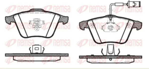 Handler.Part Brake pad set, disc brake KAWE 096452 2