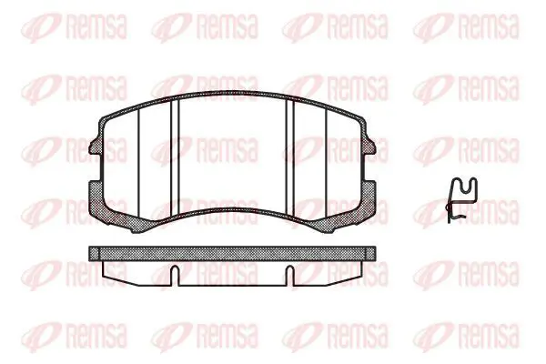 Handler.Part Brake pad set, disc brake KAWE 096501 2