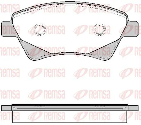 Handler.Part Brake pad set, disc brake KAWE 097620 2