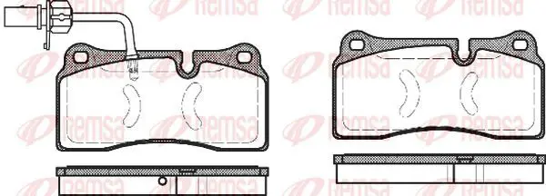 Handler.Part Brake pad set, disc brake KAWE 098311 2