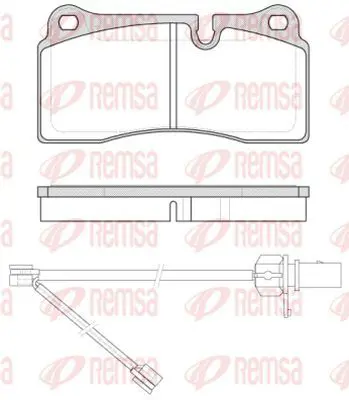 Handler.Part Brake pad set, disc brake KAWE 098321 2