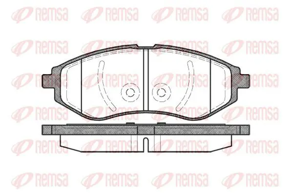 Handler.Part Brake pad set, disc brake KAWE 098600 2