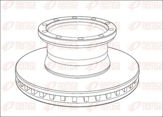 Handler.Part Brake disc KAWE NCA101120 2