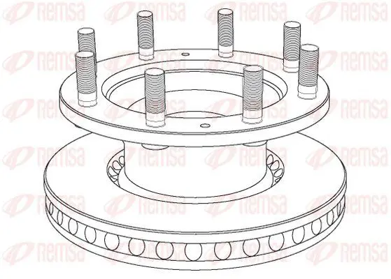 Handler.Part Brake disc KAWE NCA102120 2