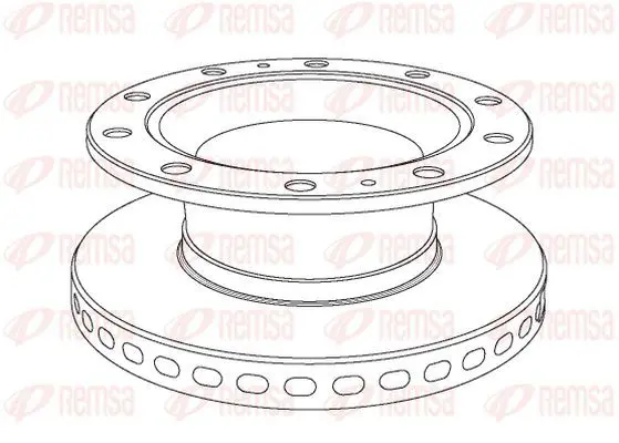 Handler.Part Brake disc KAWE NCA102420 2