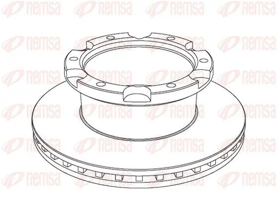 Handler.Part Brake disc KAWE NCA103620 2