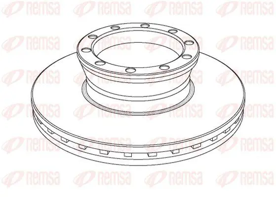 Handler.Part Brake disc KAWE NCA104120 2