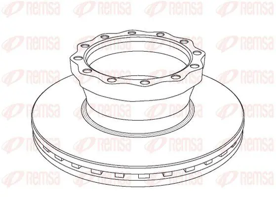 Handler.Part Brake disc KAWE NCA104320 2