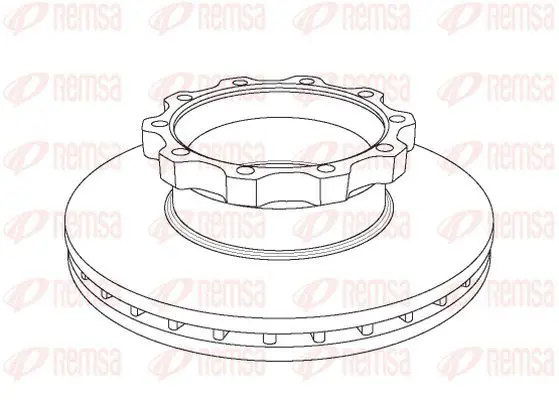 Handler.Part Brake disc KAWE NCA104420 2