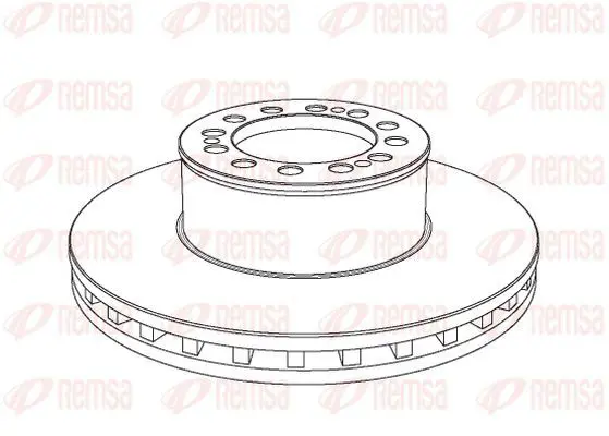 Handler.Part Brake disc KAWE NCA104620 2