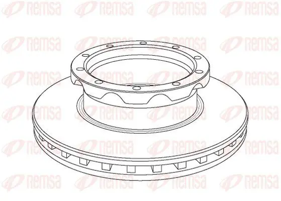 Handler.Part Brake disc KAWE NCA105020 2