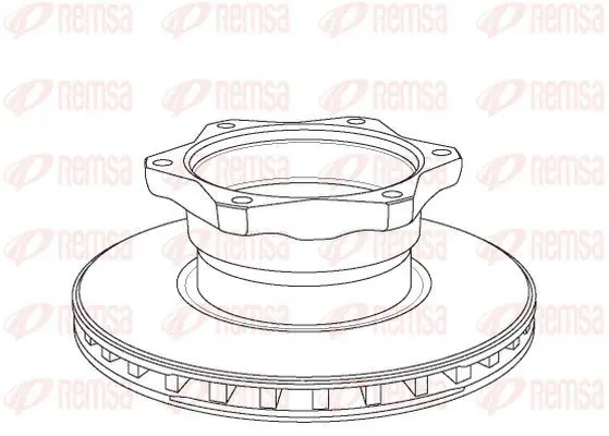 Handler.Part Brake disc KAWE NCA105220 2