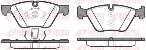 Handler.Part Brake pad set, disc brake KAWE 105230 2