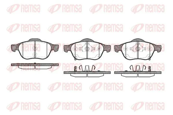 Handler.Part Brake pad set, disc brake KAWE 105402 2