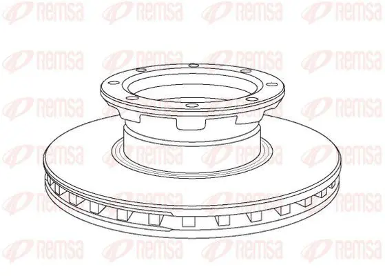 Handler.Part Brake disc KAWE NCA105720 2