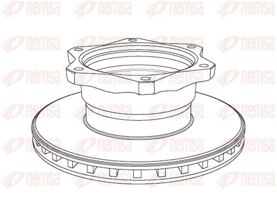 Handler.Part Brake disc KAWE NCA105820 2