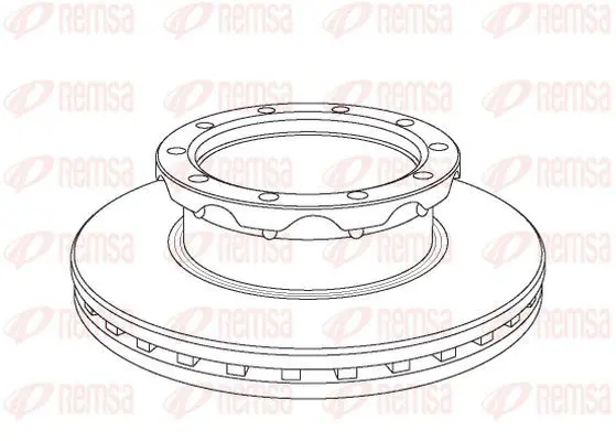 Handler.Part Brake disc KAWE NCA106220 2