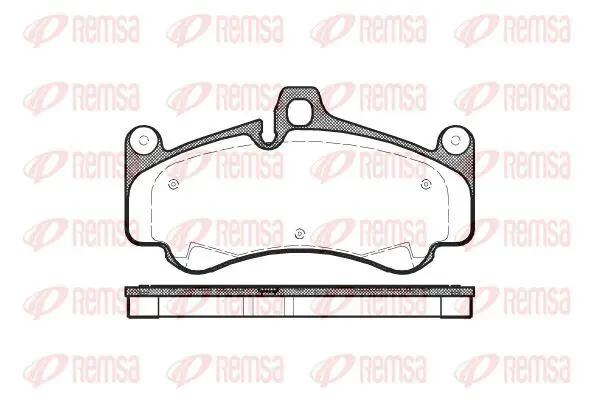 Handler.Part Brake pad set, disc brake KAWE 106600 2