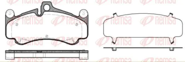 Handler.Part Brake pad set, disc brake KAWE 106630 2