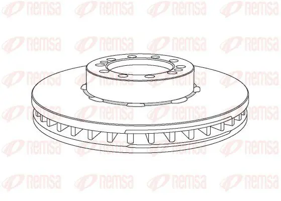 Handler.Part Brake disc KAWE NCA106720 2