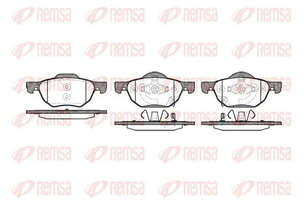 Handler.Part Brake pad set, disc brake KAWE 106802 2