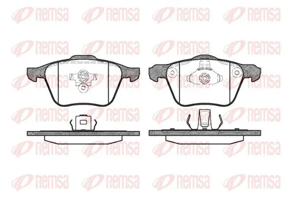 Handler.Part Brake pad set, disc brake KAWE 107000 2