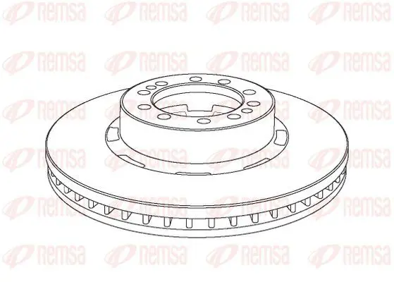 Handler.Part Brake disc KAWE NCA107420 2