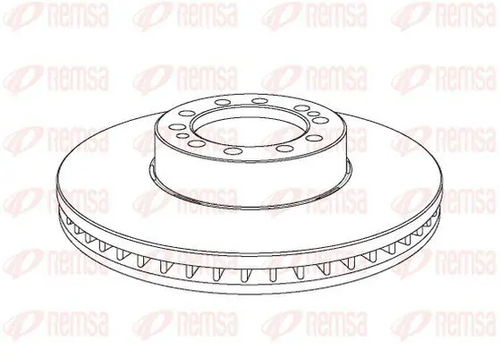 Handler.Part Brake disc KAWE NCA107520 2