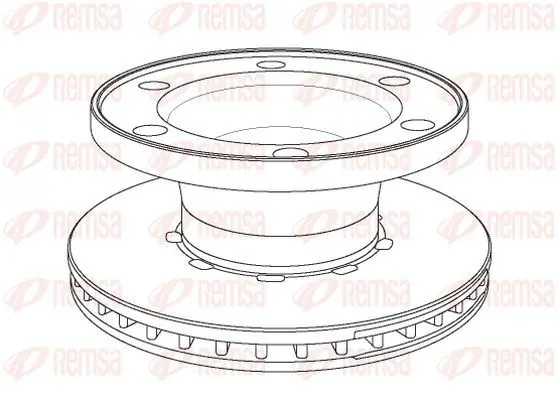 Handler.Part Brake disc KAWE NCA107620 2