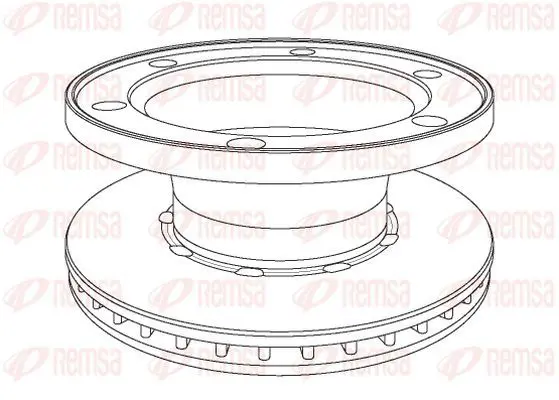 Handler.Part Brake disc KAWE NCA107720 2