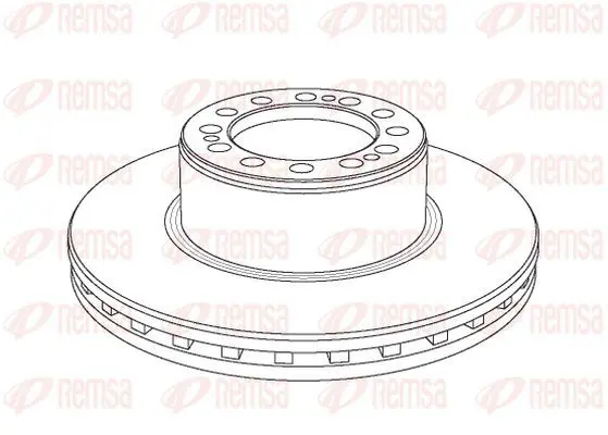 Handler.Part Brake disc KAWE NCA107920 2