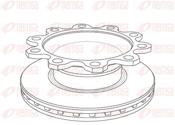 Handler.Part Brake disc KAWE NCA108420 2