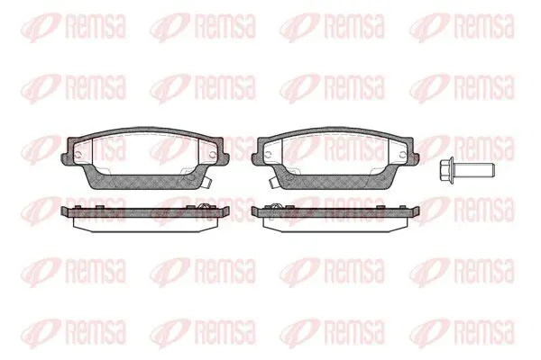 Handler.Part Brake pad set, disc brake KAWE 108704 2