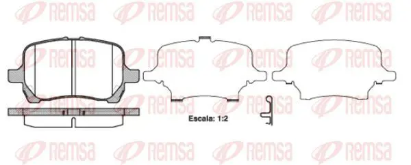 Handler.Part Brake pad set, disc brake KAWE 108912 2