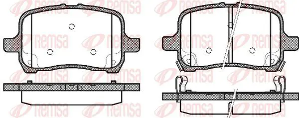 Handler.Part Brake pad set, disc brake KAWE 108922 2