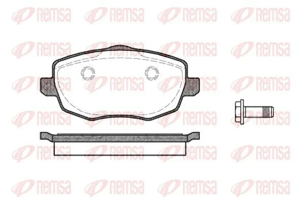 Handler.Part Brake pad set, disc brake KAWE 109900 2