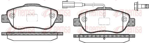 Handler.Part Brake pad set, disc brake KAWE 110011 2