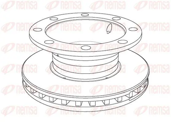 Handler.Part Brake disc KAWE NCA110620 2