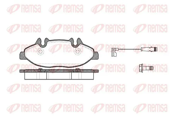 Handler.Part Brake pad set, disc brake KAWE 110902 2