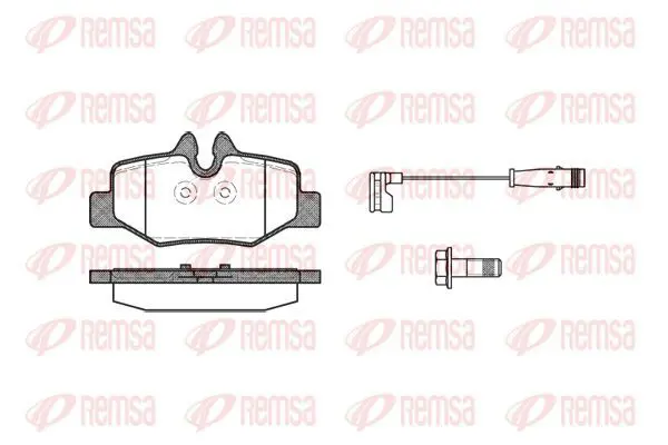 Handler.Part Brake pad set, disc brake KAWE 111002 2