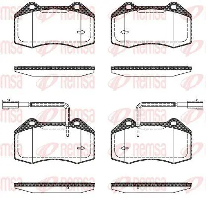 Handler.Part Brake pad set, disc brake KAWE 111322 2