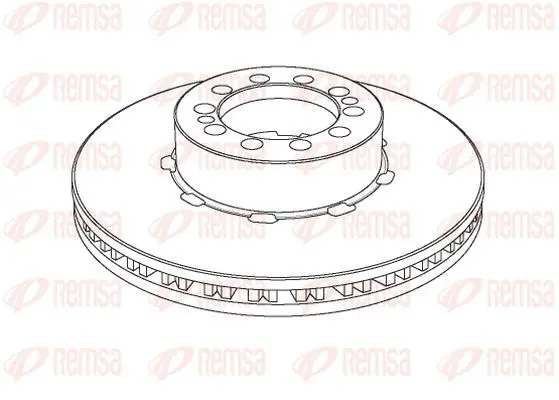 Handler.Part Brake disc KAWE NCA112620 2