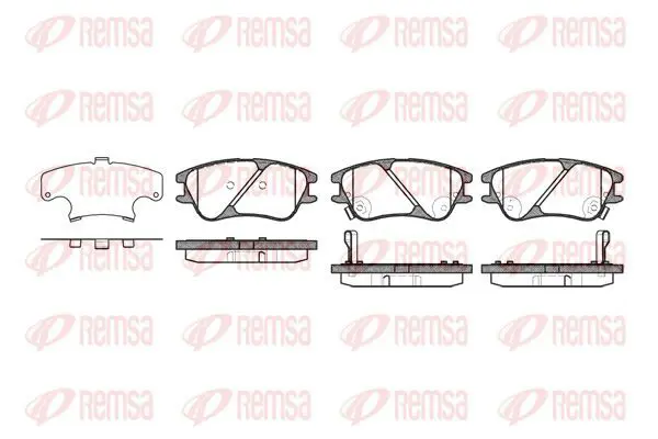 Handler.Part Brake pad set, disc brake KAWE 113902 2