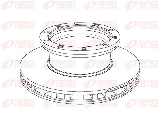 Handler.Part Brake disc KAWE NCA114420 2