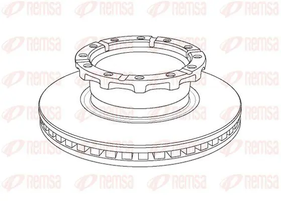 Handler.Part Brake disc KAWE NCA115920 2