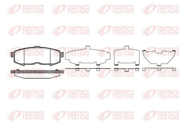 Handler.Part Brake pad set, disc brake KAWE 116000 2