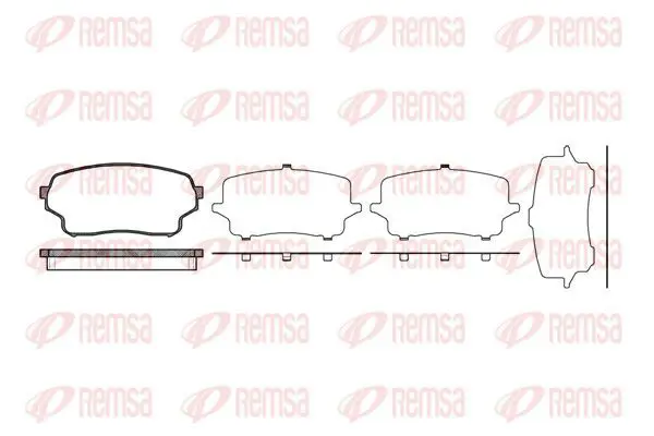 Handler.Part Brake pad set, disc brake KAWE 116601 2