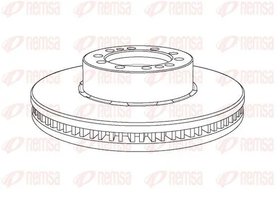 Handler.Part Brake disc KAWE NCA116920 2