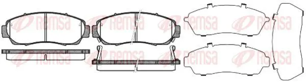 Handler.Part Brake pad set, disc brake KAWE 117112 2