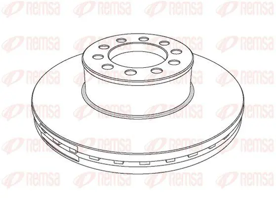 Handler.Part Brake disc KAWE NCA117320 2